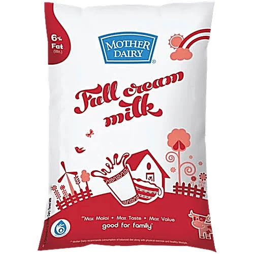 Mother Dairy Full Cream Milk Pouch
